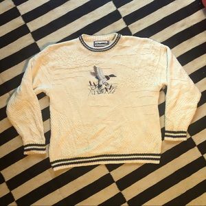 Vintage Knit Duck Sweater